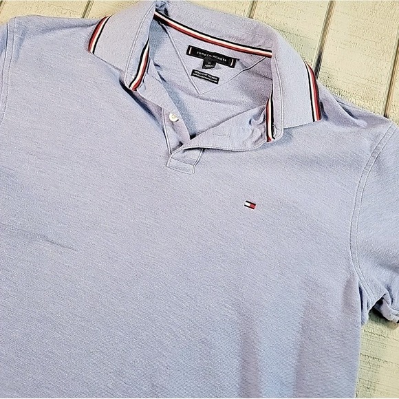 Tommy Hilfiger Tops - Tommy Hilfiger Polo Shirt Women's Size Medium Wicking Light Blue Top Daily Dress
